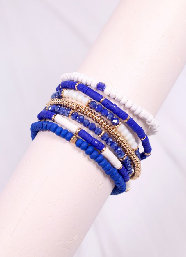 Quinley Bracelet Set BLUE WHITE