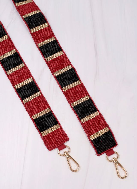 Stadium Striped Strap GARNET BLACK