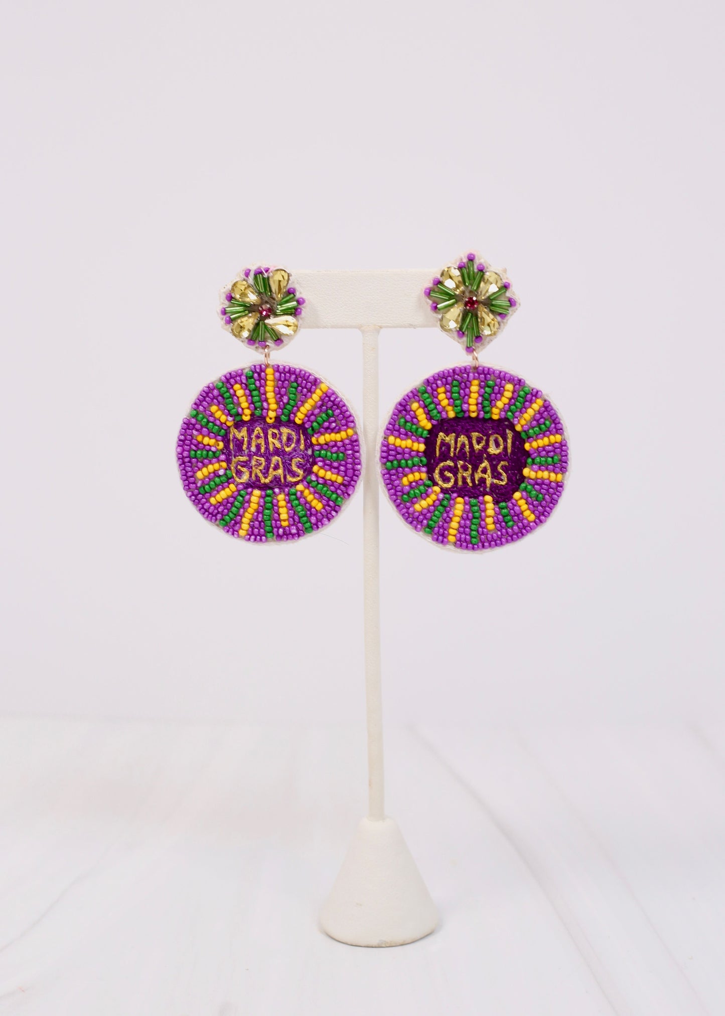 Mardi Gras Mambo Earring PURPLE