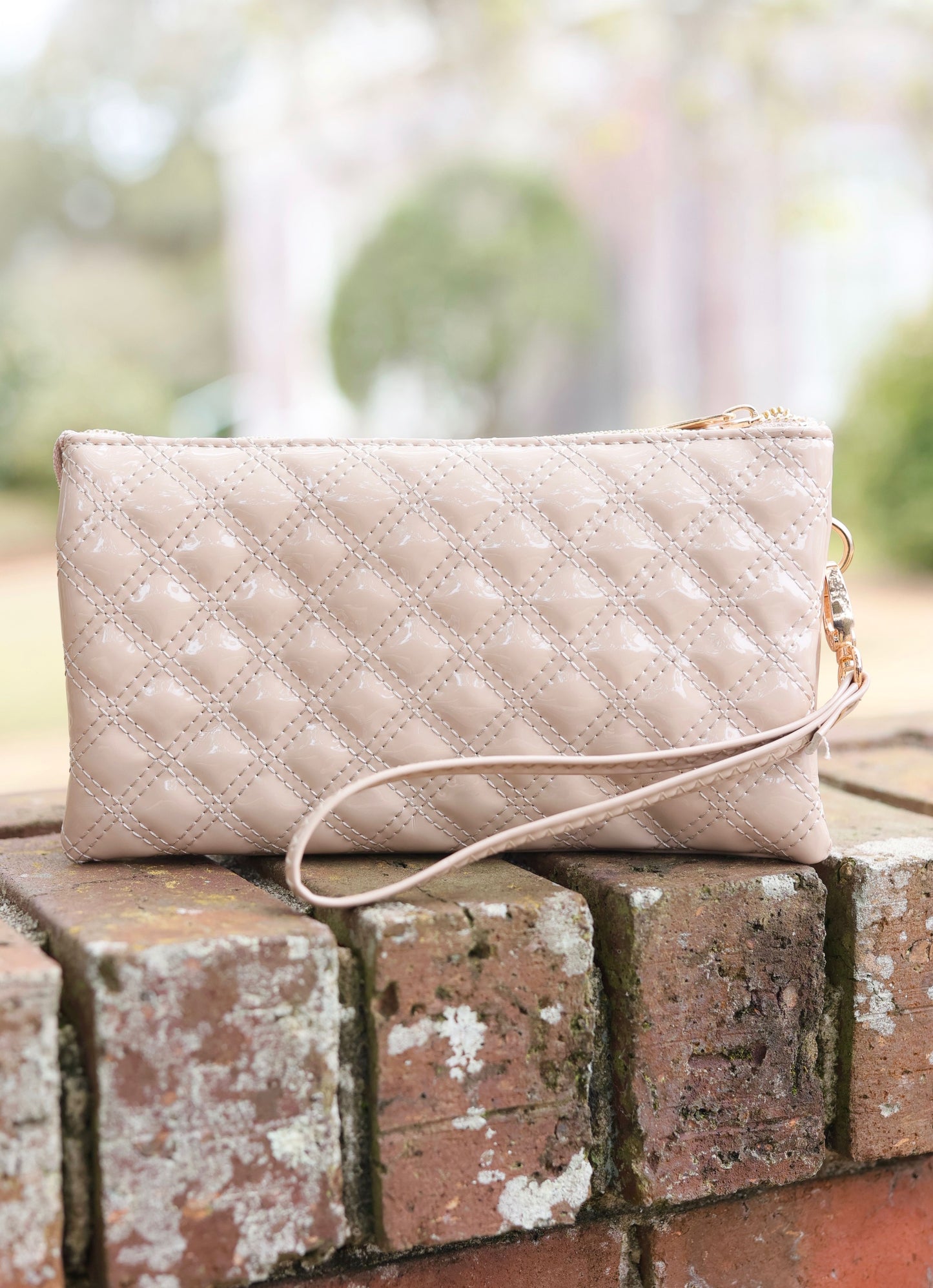 Liz Custom Collection Crossbody Bag Cream Patent SQ