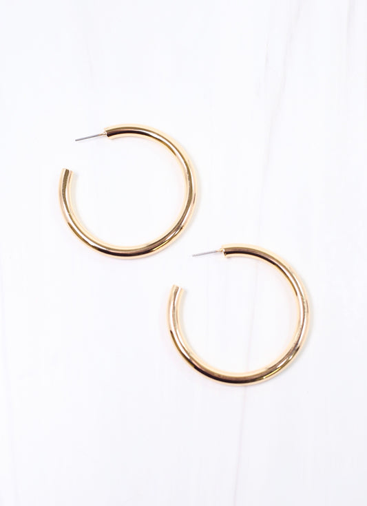 Worley Hoop Earring SHINY GOLD