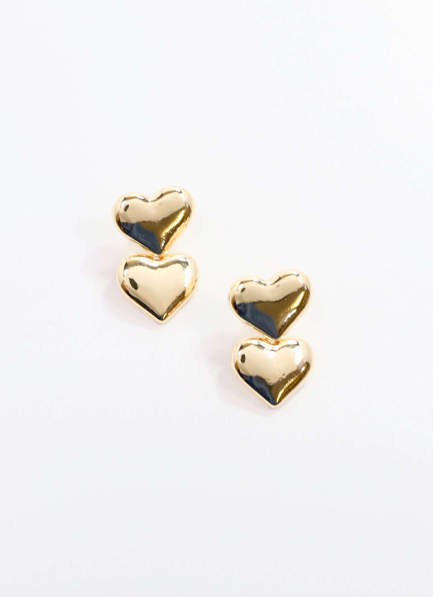 Curtin Heart Drop Earring GOLD