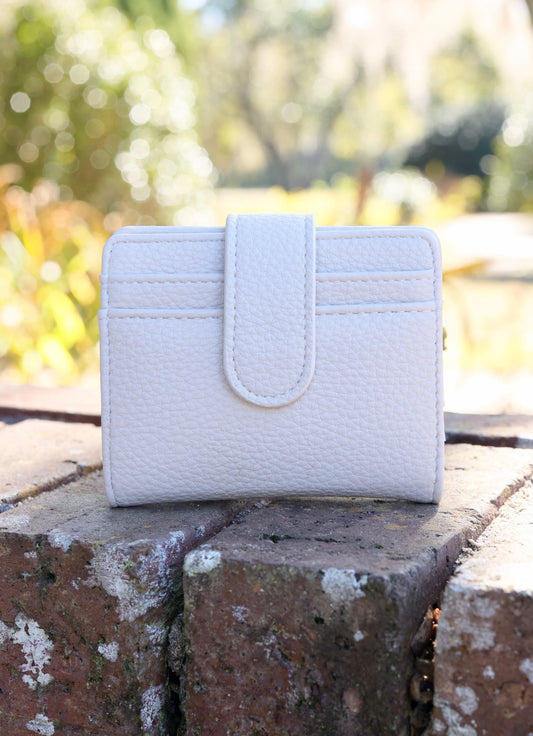 Tate Card Holder Wallet Cream