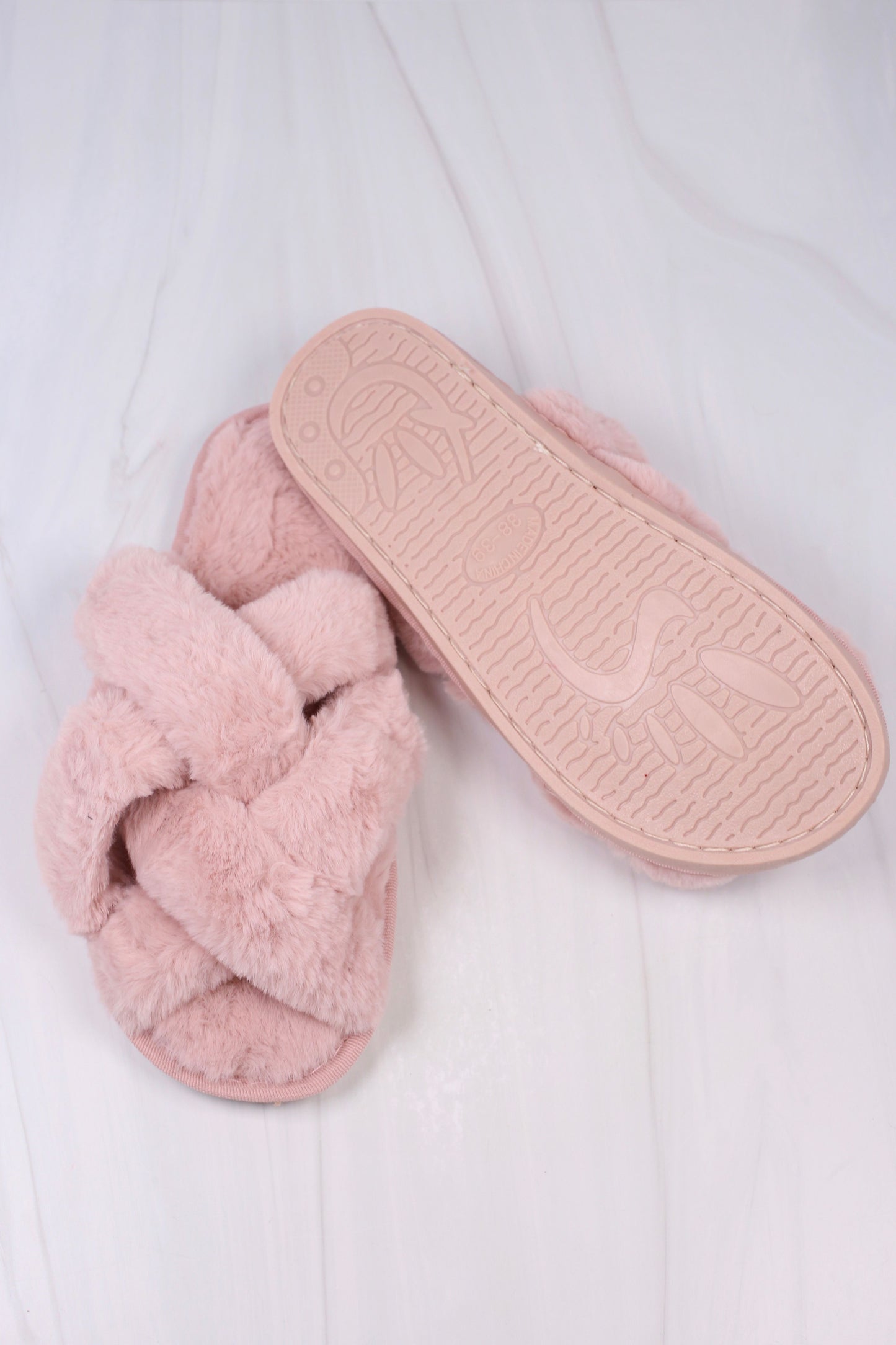 Sofie Open Slippers (6 Pack) BLUSH