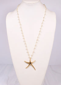 Buena Vista Pearl Necklace with Starfish IVORY