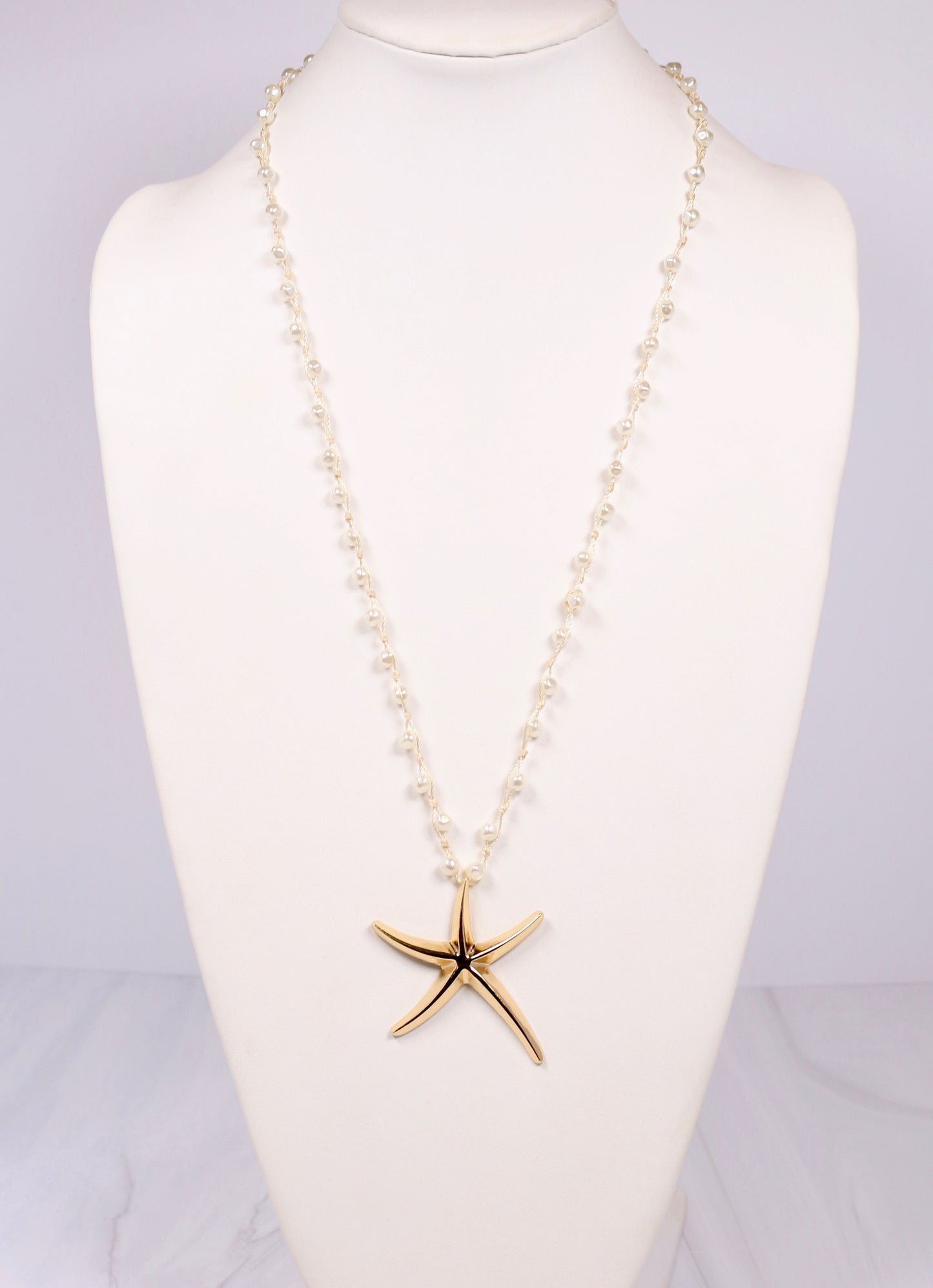 Buena Vista Pearl Necklace with Starfish Ivory