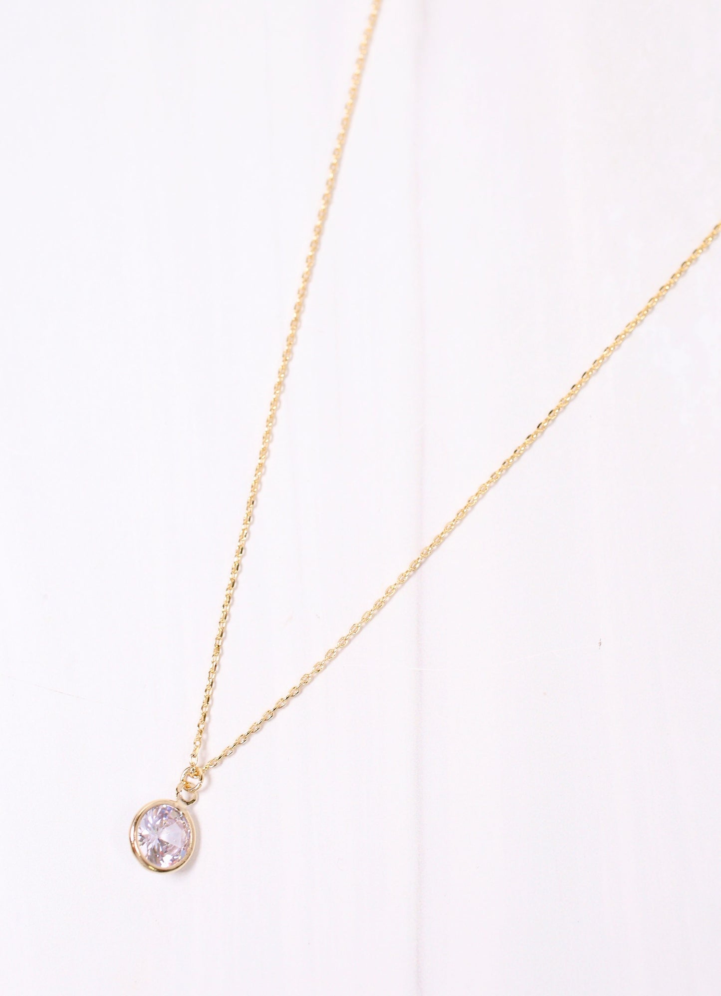 Baumann Crystal Necklace GOLD