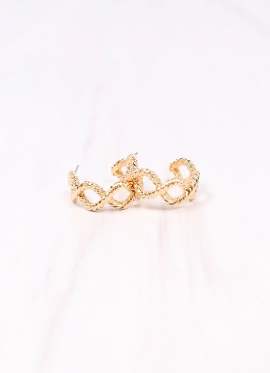 Philipa Twisted Hoop Earring GOLD