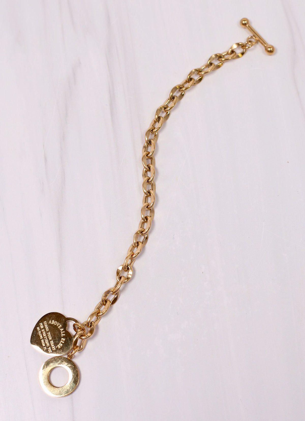 Hollingsworth Bracelet with Heart GOLD