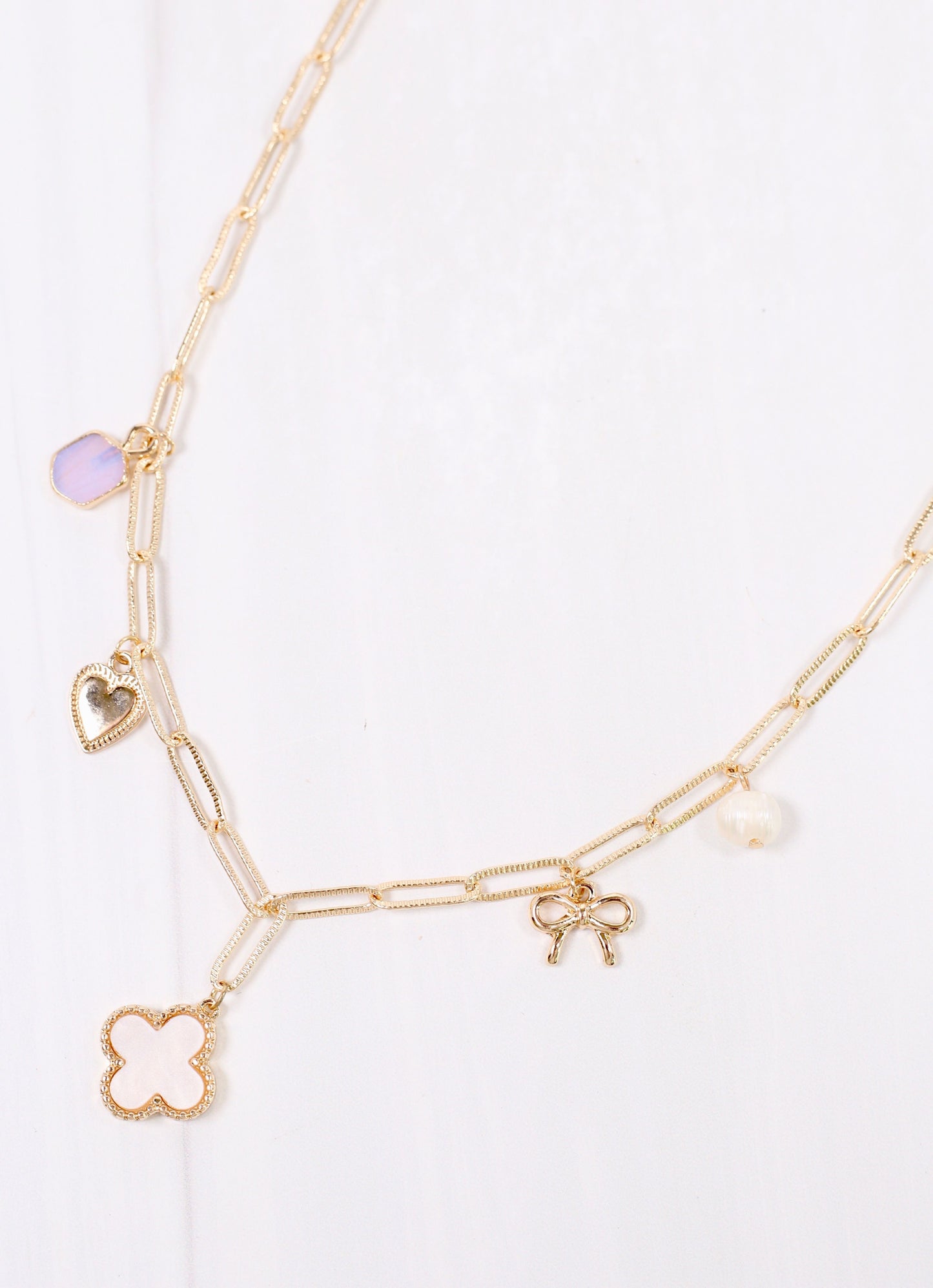 Grady Charm Necklace GOLD