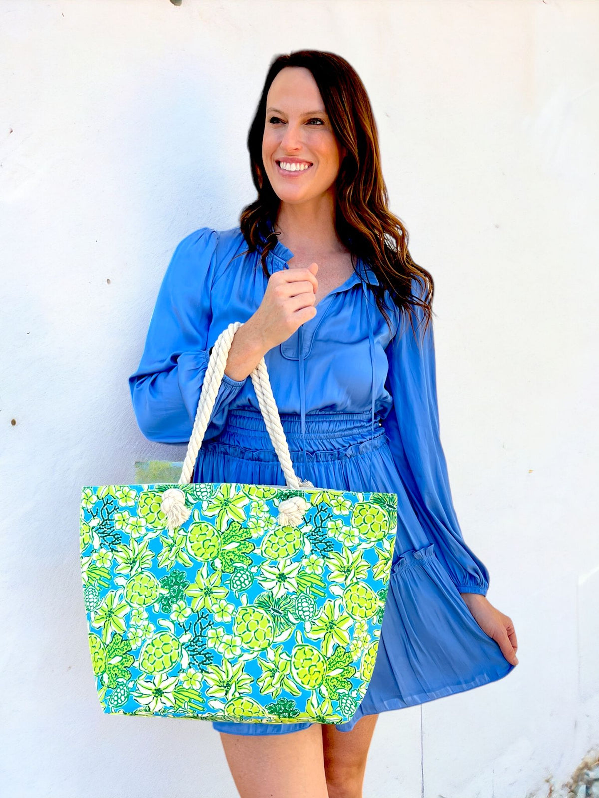 Turtle Time Tote GREEN