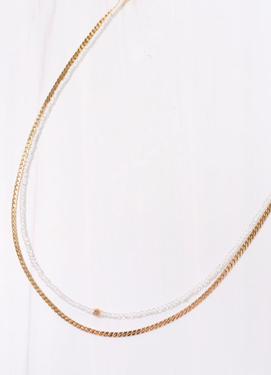 Sambro Layered Necklace WHITE