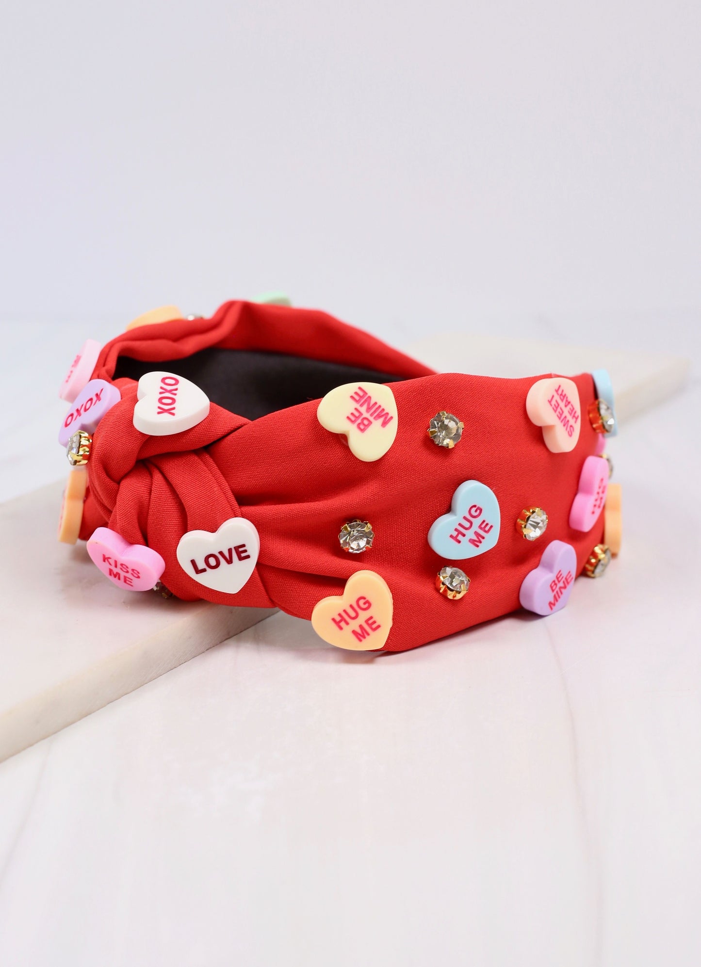 Sweet Nothings Heart Headband RED