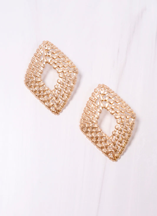 Scheff Metal Woven Earring GOLD