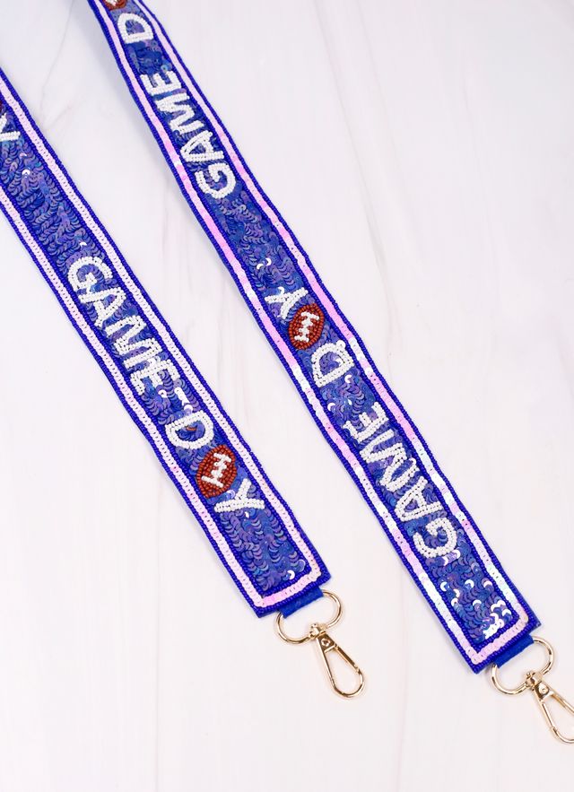 Game Day Sequin Strap BLUE