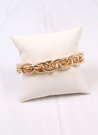 Teresa Link Stretch Bracelet GOLD