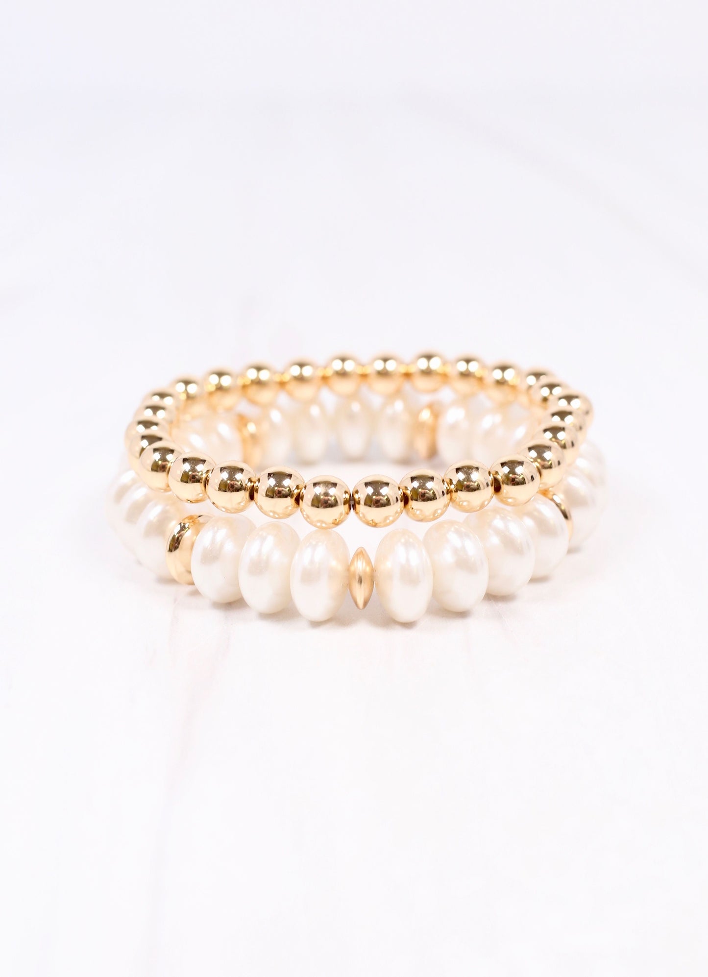 Nyah Pearl Bracelet Set GOLD