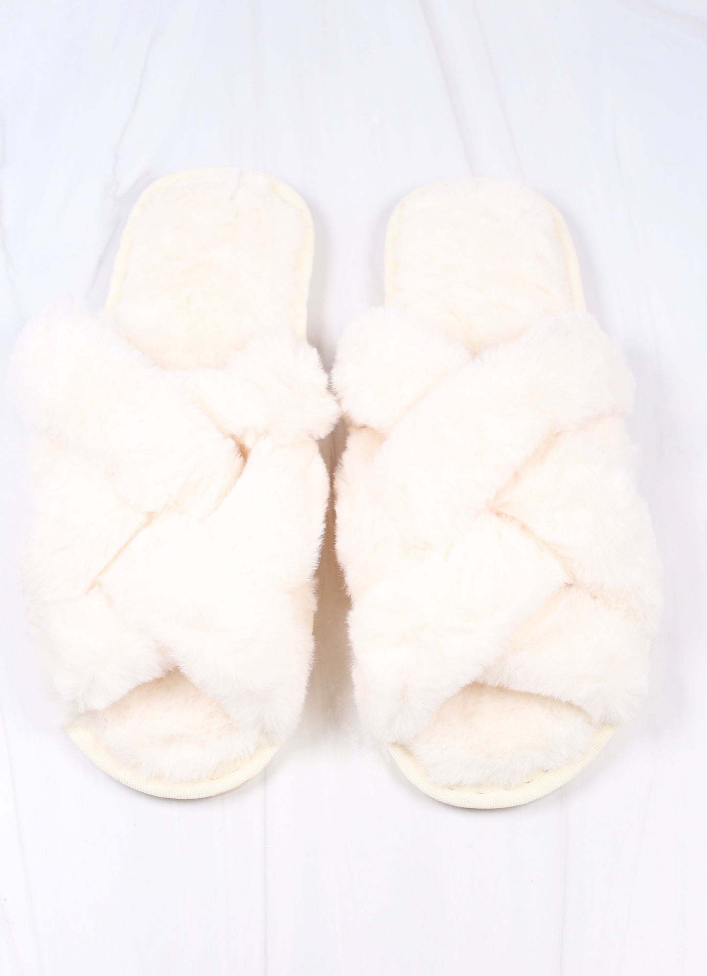 Sofie Open Slippers (6 Pack) Ivory