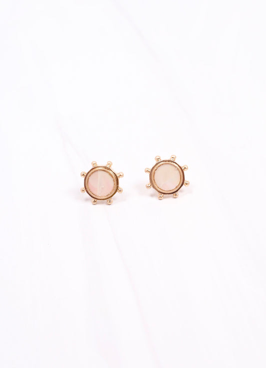 Jaffrey Circle Stud Earring GOLD