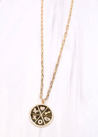 Winneway CZ Charm Necklace GOLD