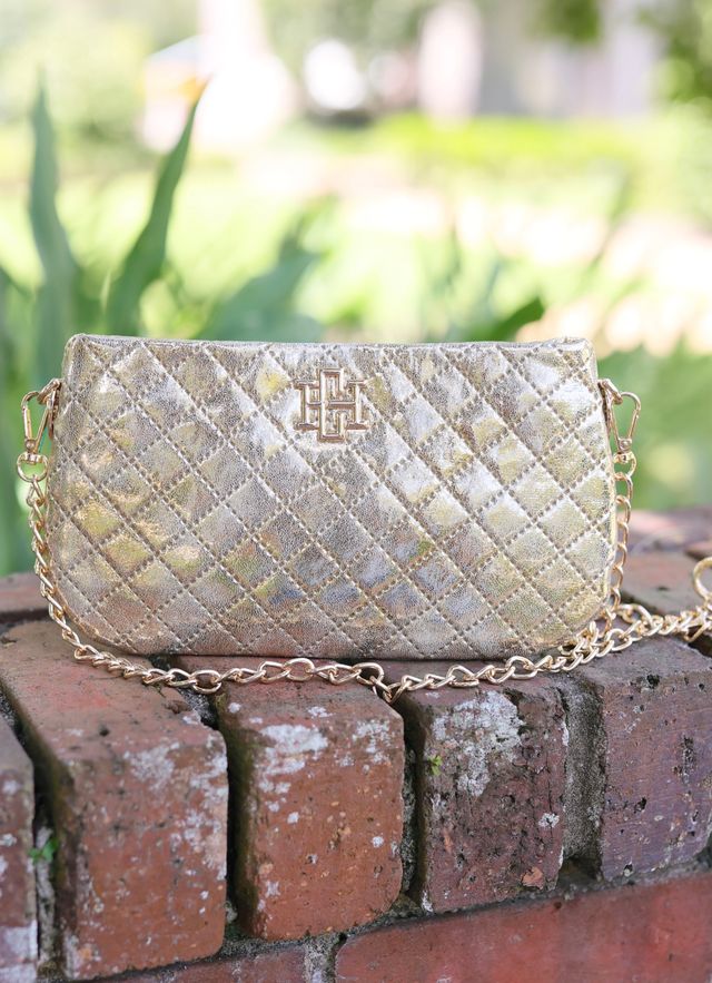 Livi Quilted Crossbody Champagne Pop