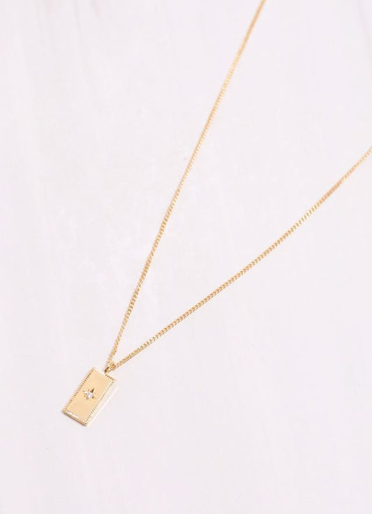 Kiersten  Necklace with charm GOLD