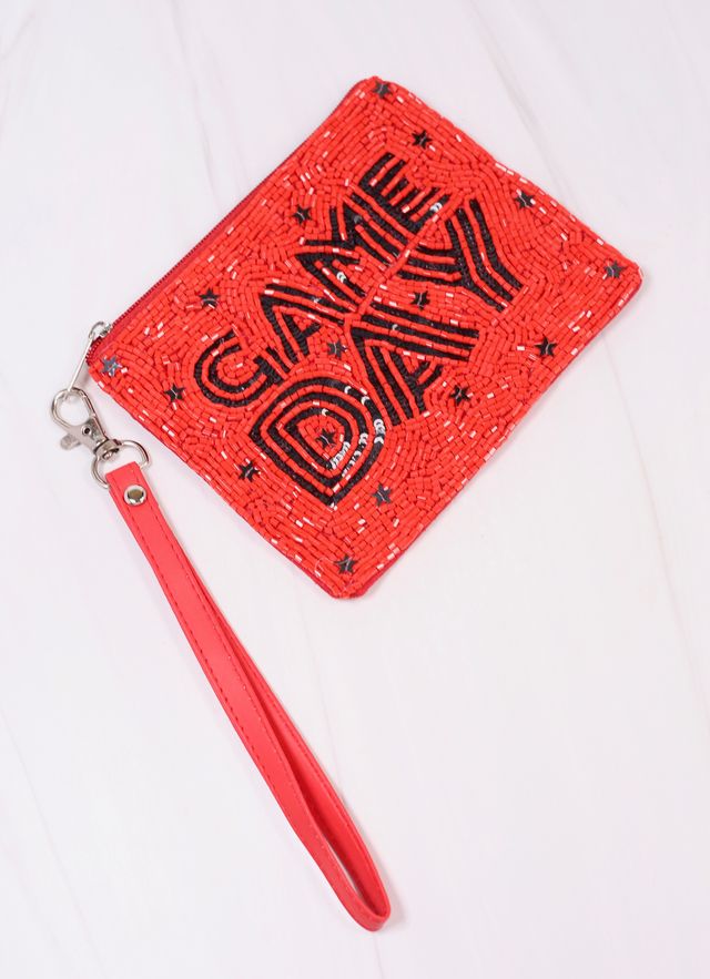 Game Day Star Wristlet RED BLACK