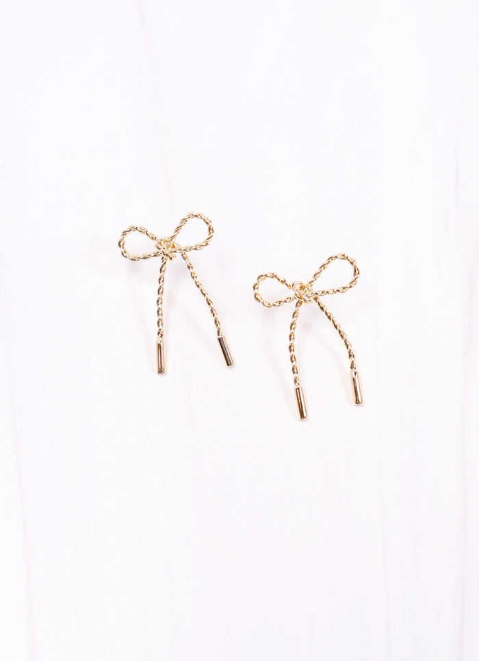 Candee Bow Earring GOLD