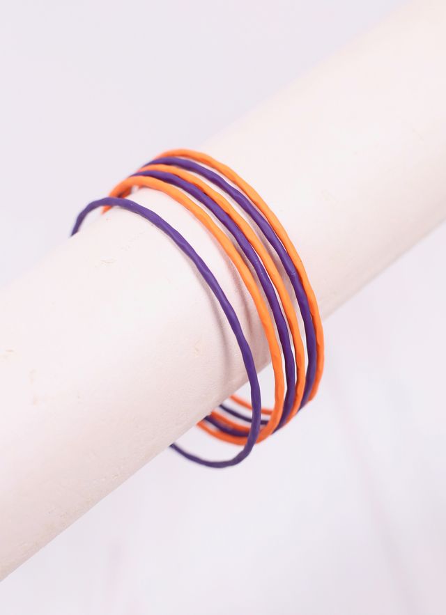 Autry Bangle Set PURPLE ORANGE