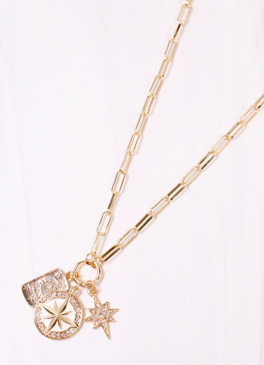 Lowndes Charm Necklace GOLD