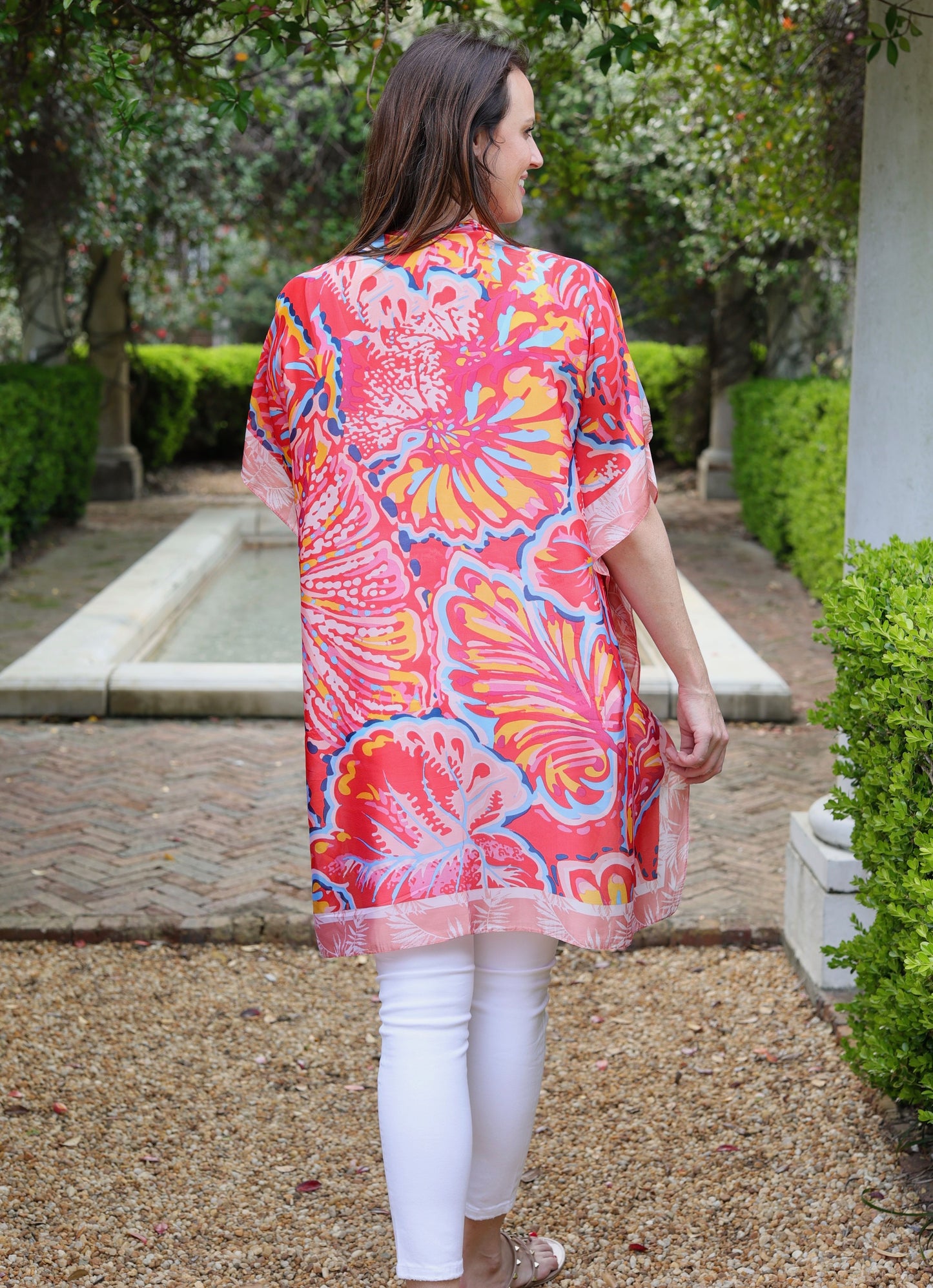 Altonne Printed Kimono RED