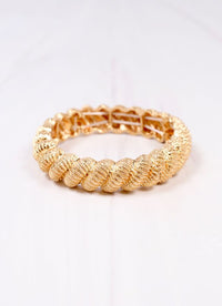 Governor Twisted Stretch Bracelet GOLD