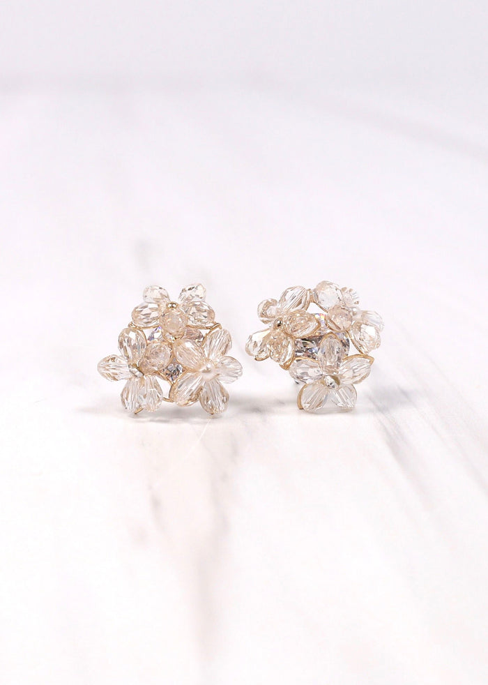 Rokville Floral Stud Earring CLEAR