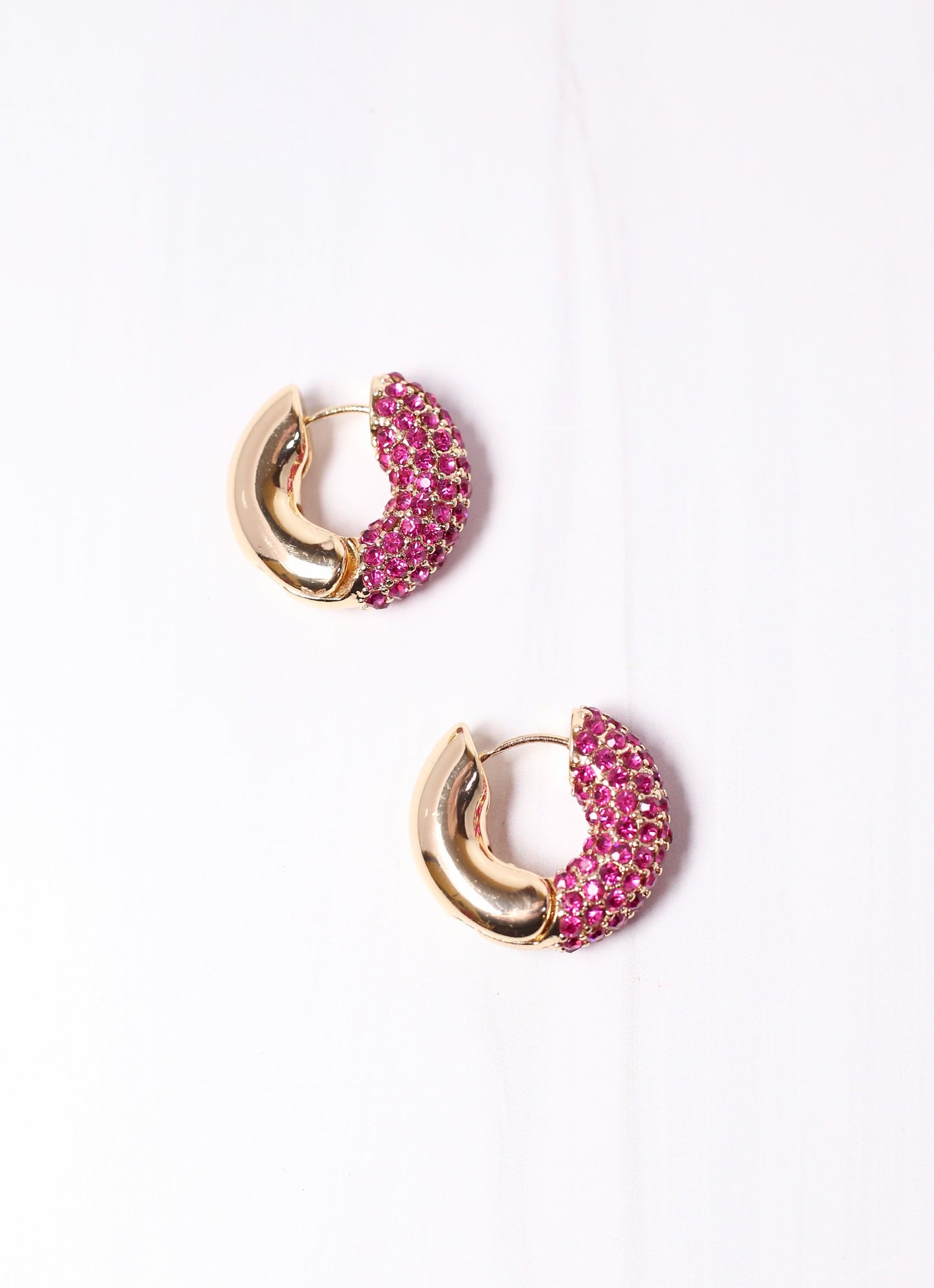 Sewell CZ Hoop Earring FUCHSIA