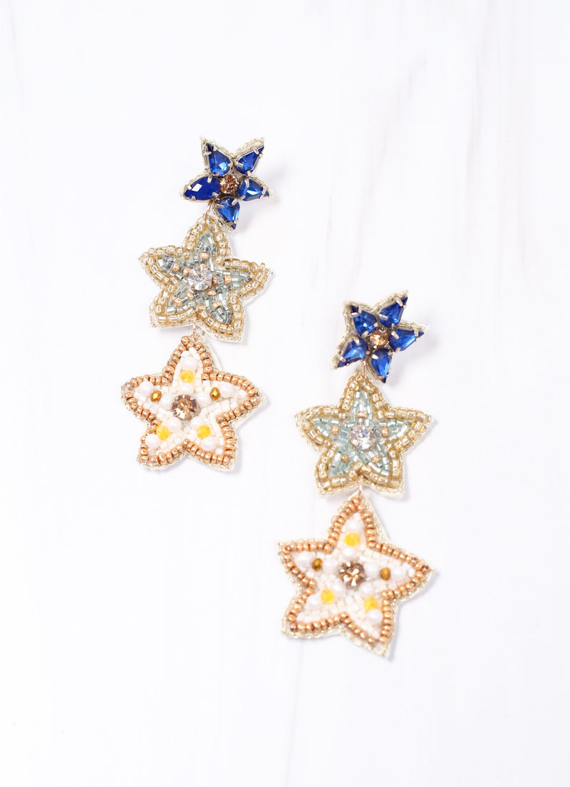 Caspian Star Earring BLUE MULTI