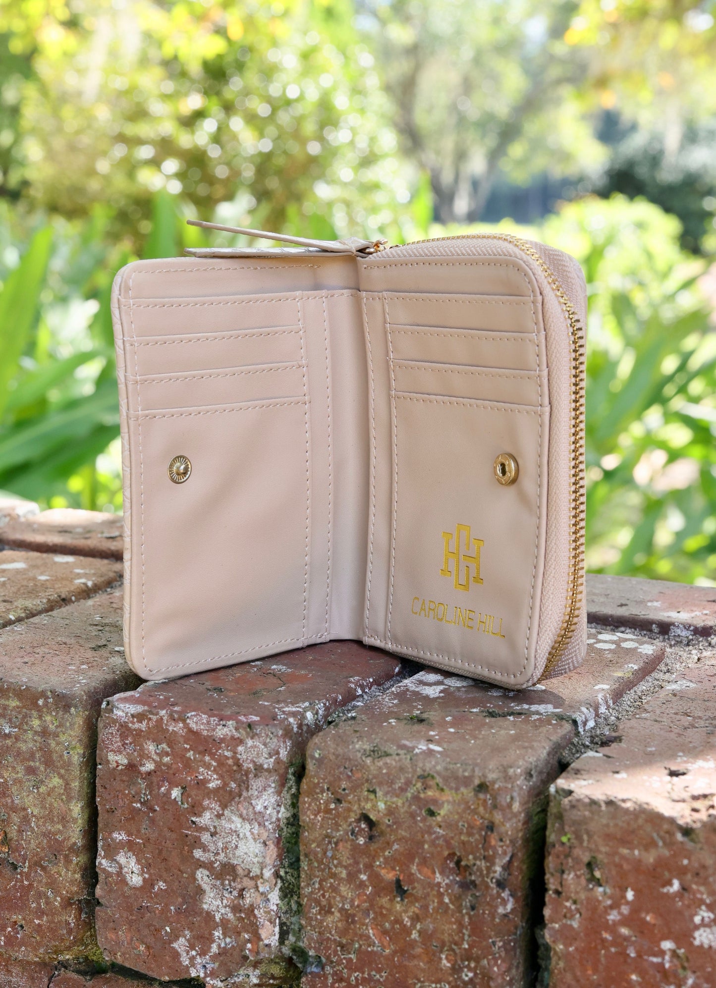 Nadine Zippered Wallet Tan ES