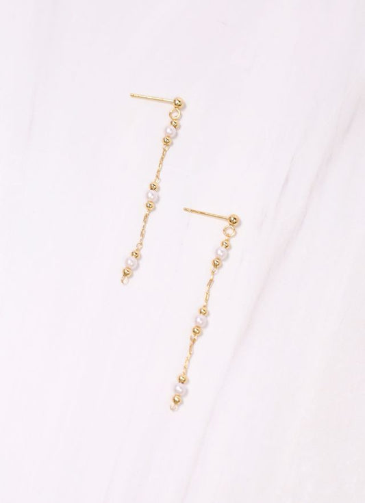 Lampert Pearl Drop Earring GOLD