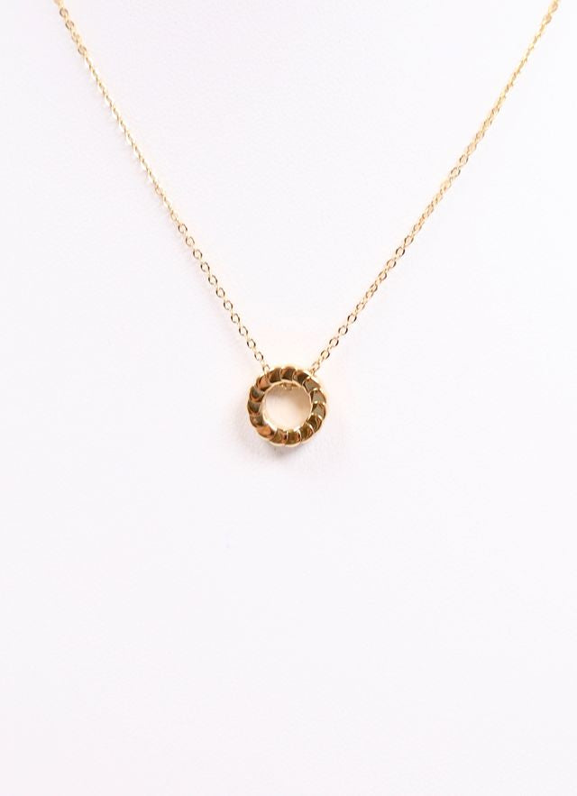 Goodwin Circle Charm Necklace GOLD