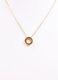 Goodwin Circle Charm Necklace GOLD