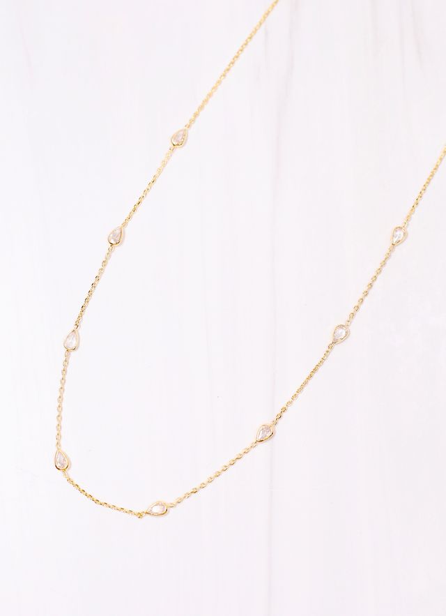 Mantega CZ Necklace GOLD