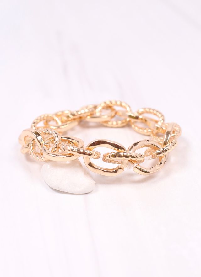 Mason Link Stretch Bracelet GOLD