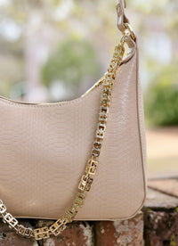 Billie Crossbody with Chain TAUPE
