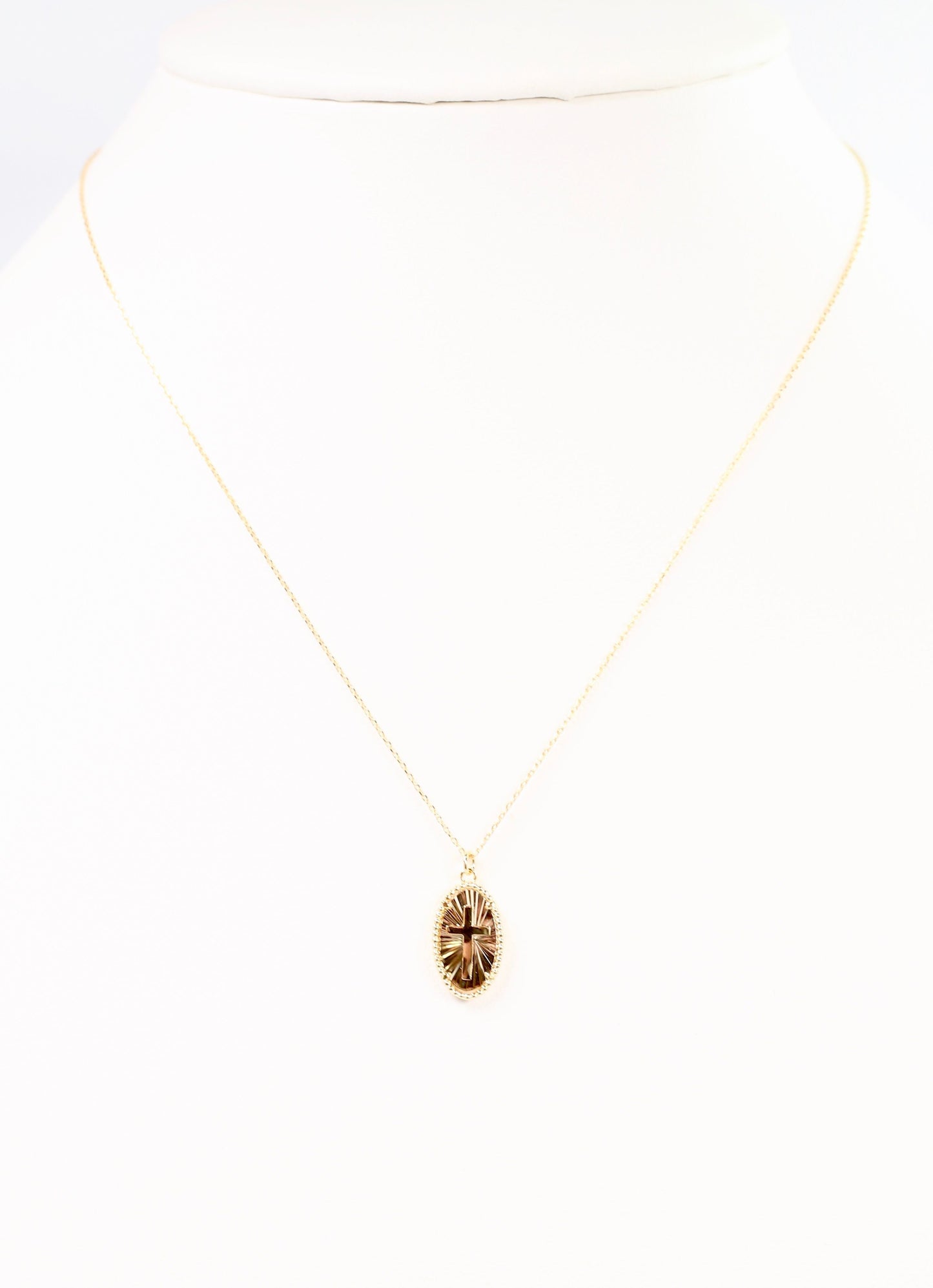 Dewey Cross Necklace GOLD