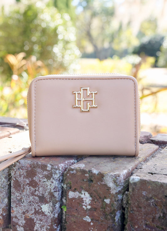 Nadine Zippered Wallet Tan