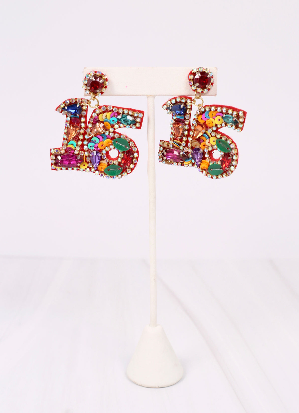 Sweet 16 Embellished Earring MULTI