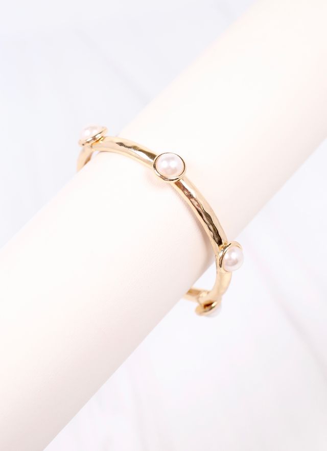 Mona Pearl Stretch Bracelet GOLD