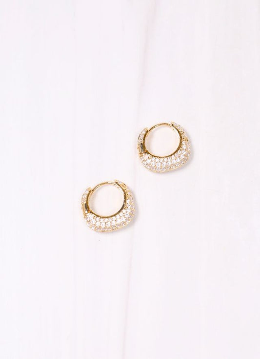 Jonathan CZ Hoop Earring GOLD