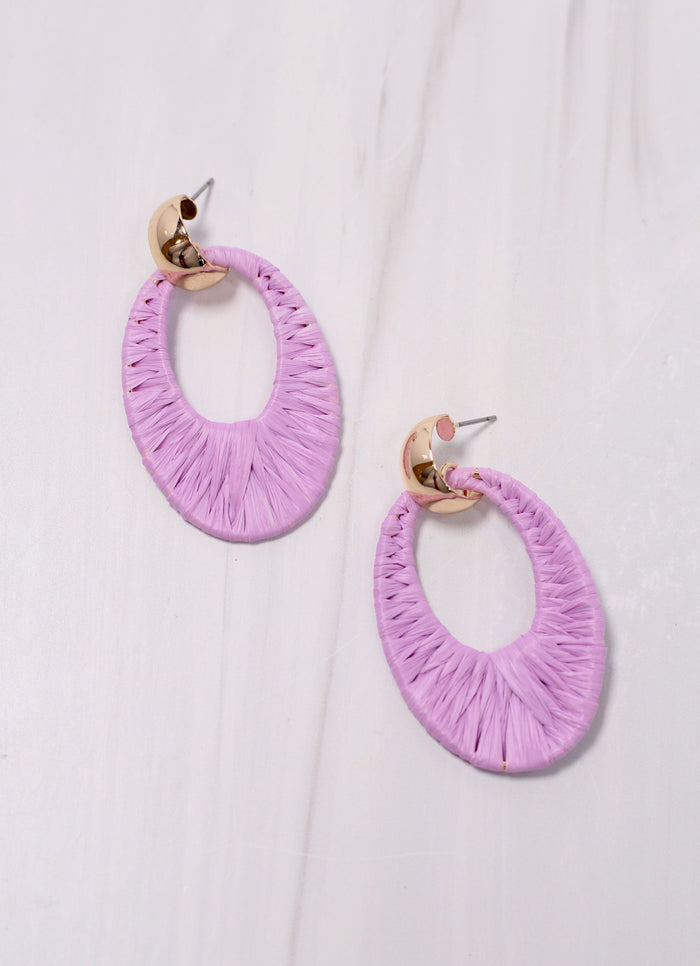 Sherb Wrapped Drop Earring LAVENDER