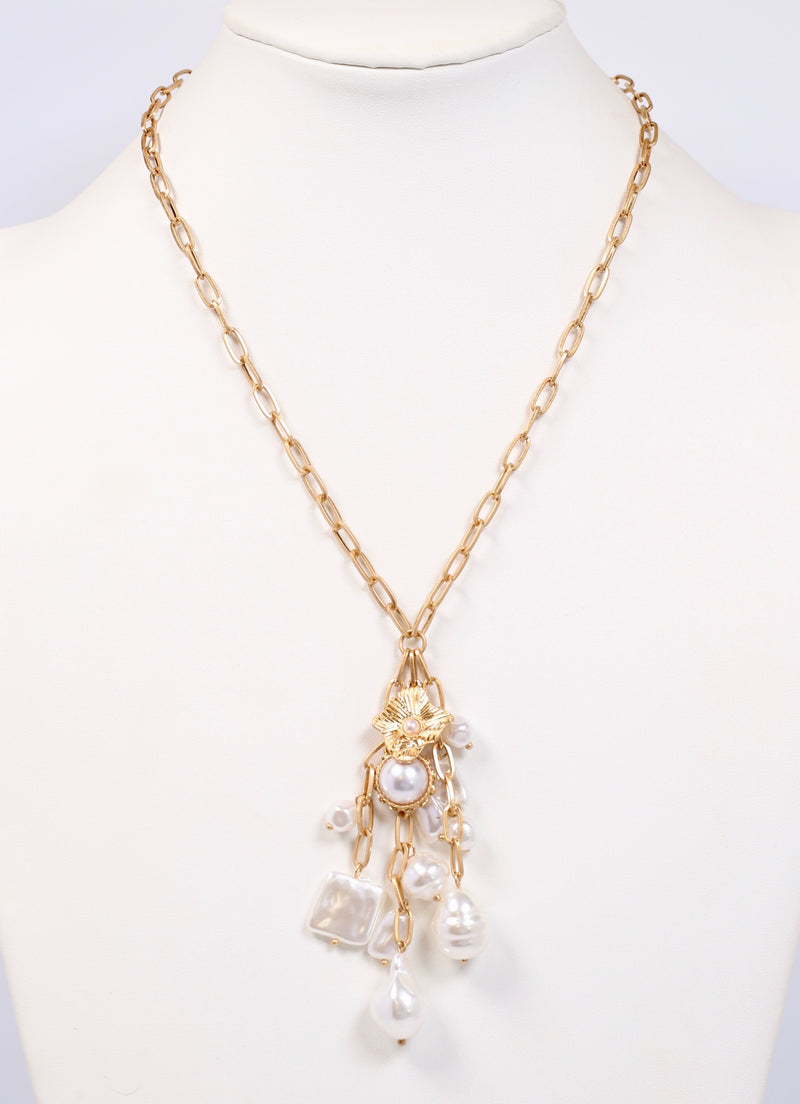 Kildare Necklace with Pearls GOLD
