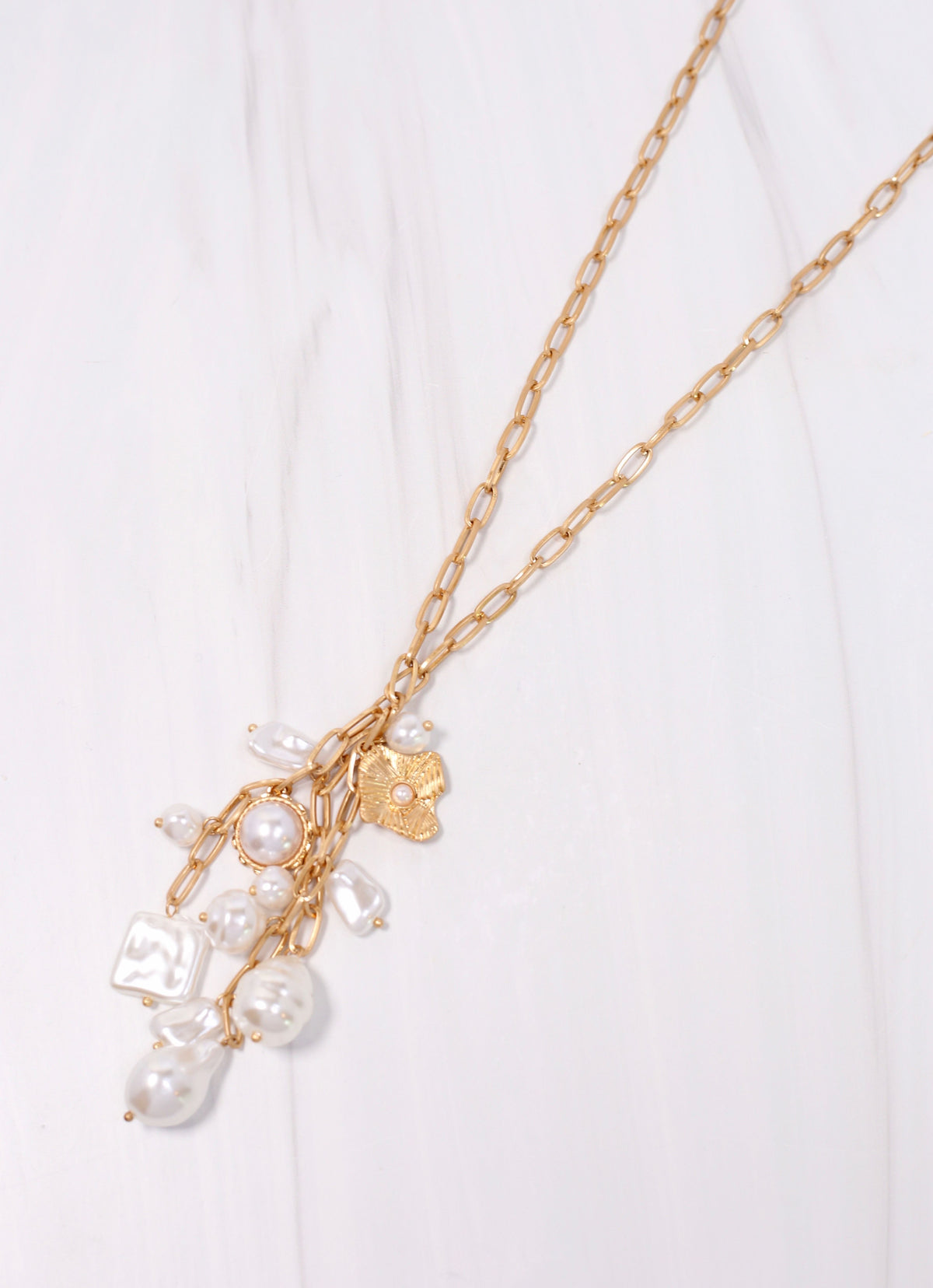 Kildare Necklace with Pearls GOLD
